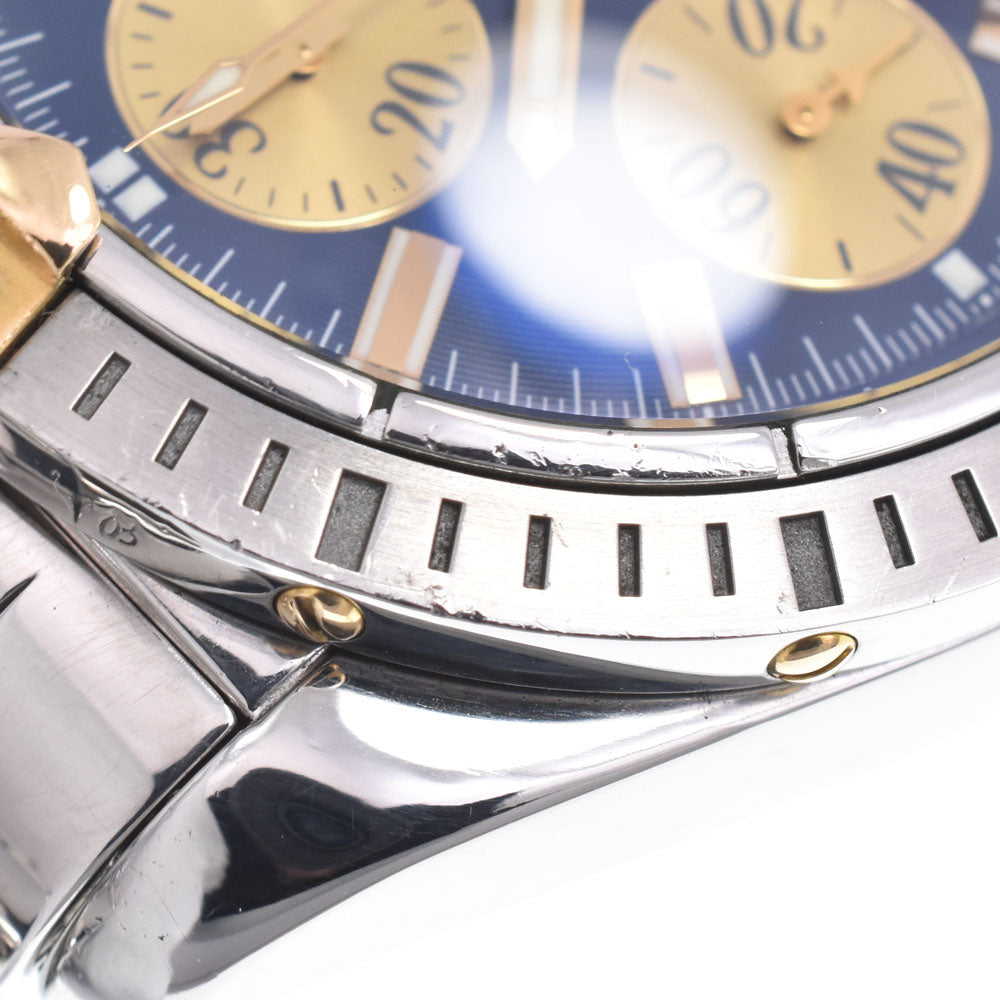 with paper BREITLING Chronomat Evolution B13356 Date Blue / gold Dial Automatic Men's
 Watch M#148088