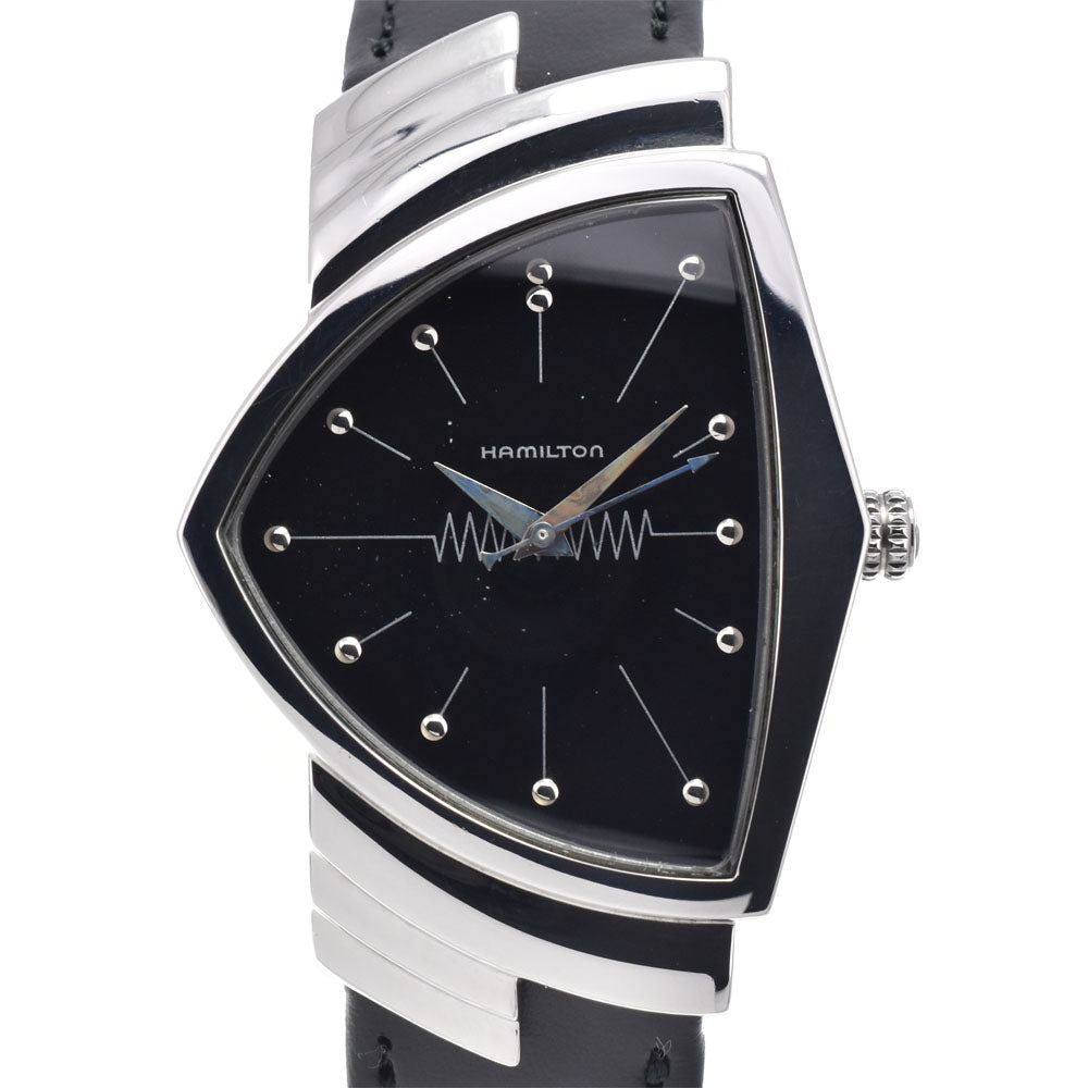 HAMILTON Ventura 6337 Stainless Steel black Dial Quartz Men's
 Watch K#148089