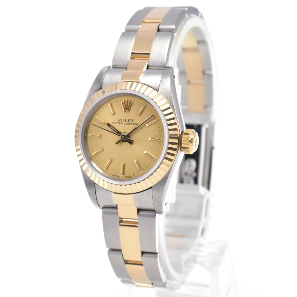 ROLEX Oyster perpetual 67193 Cal.2130 gold Dial Automatic Ladies
 Watch L#148091