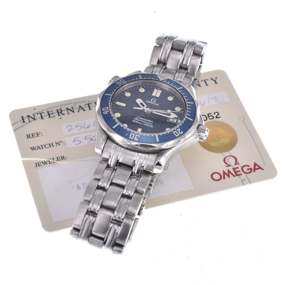 with paper OMEGA Seamaster Professional 300m 2561.80 Date blue Dial Quartz Boy's
 Watch K#148093