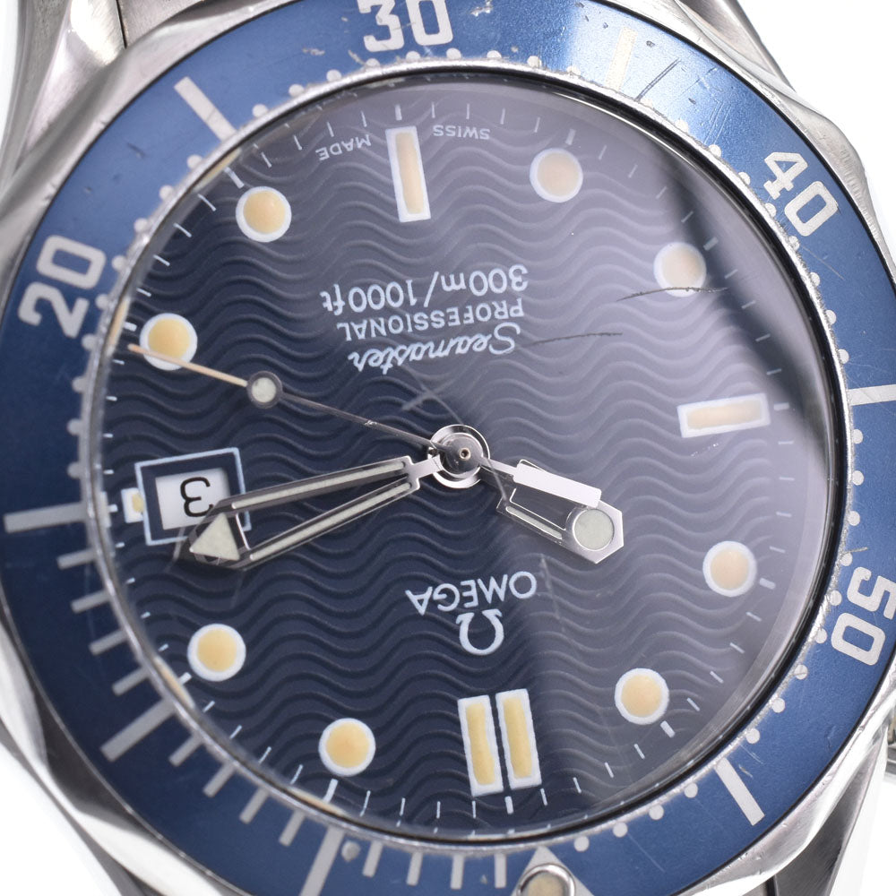with paper OMEGA Seamaster Professional 300m 2561.80 Date blue Dial Quartz Boy's
 Watch K#148093