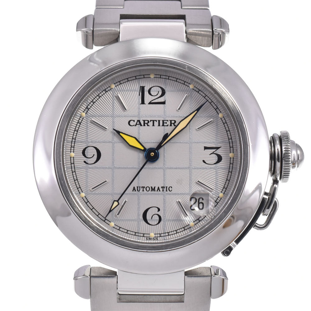 CARTIER Pasha C W31023M7 Date Silver Dial Automatic Unisex
 Watch J#148097