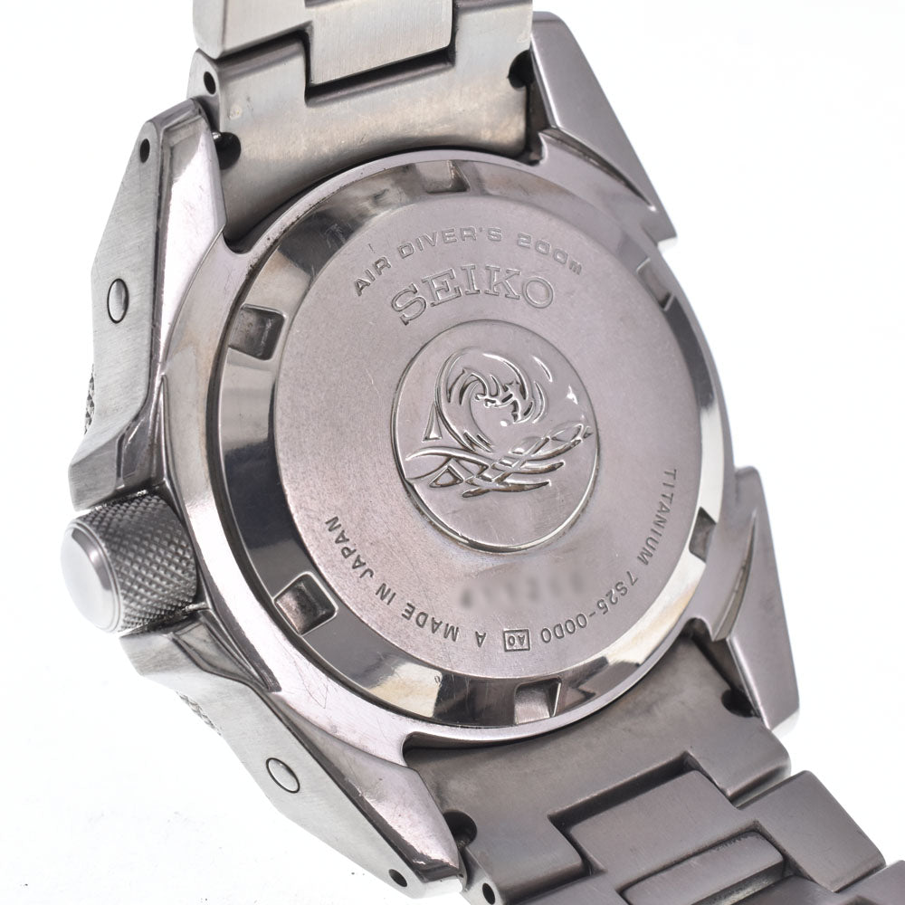 SEIKO Diver Scuba Black Samurai SBDA001/7S25-00D0 black Dial Automatic Men's
 Watch L#148098