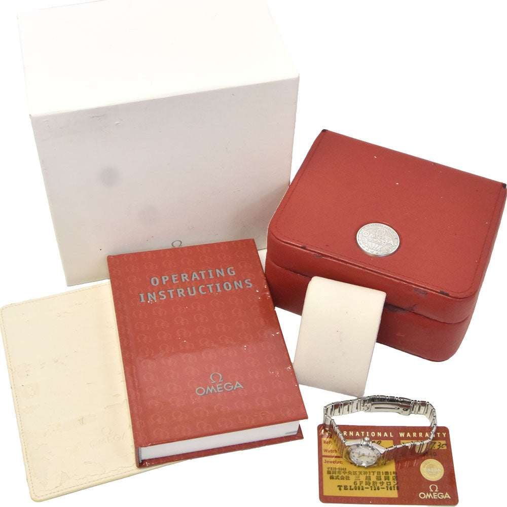 with paper OMEGA Constellation Mini My Choice 1561.71.00 White shell Dial Quartz Ladies
 Watch K#148105