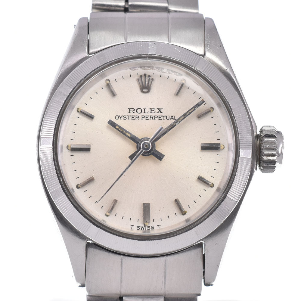ROLEX Oyster perpetual 6623 vintage Cal.1161 Silver Dial Automatic Ladies
 Watch C#148106