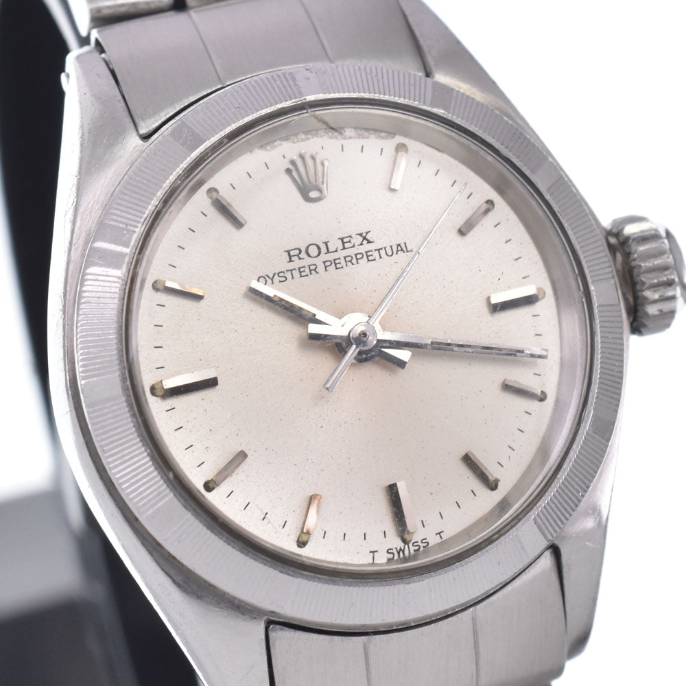 ROLEX Oyster perpetual 6623 vintage Cal.1161 Silver Dial Automatic Ladies
 Watch C#148106
