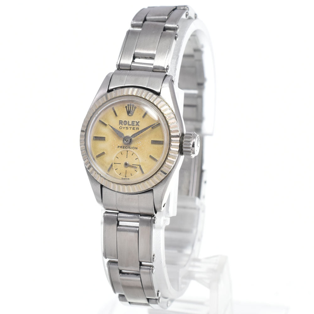 ROLEX Oyster Precision 6525 vintage Cal.1100 Ivory Dial Hand Winding Ladies
 Watch L#148107