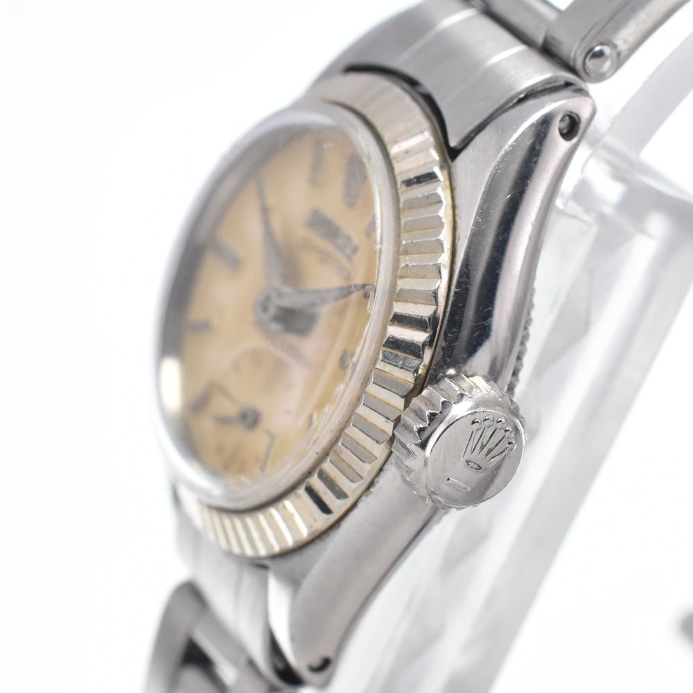 ROLEX Oyster Precision 6525 vintage Cal.1100 Ivory Dial Hand Winding Ladies
 Watch L#148107
