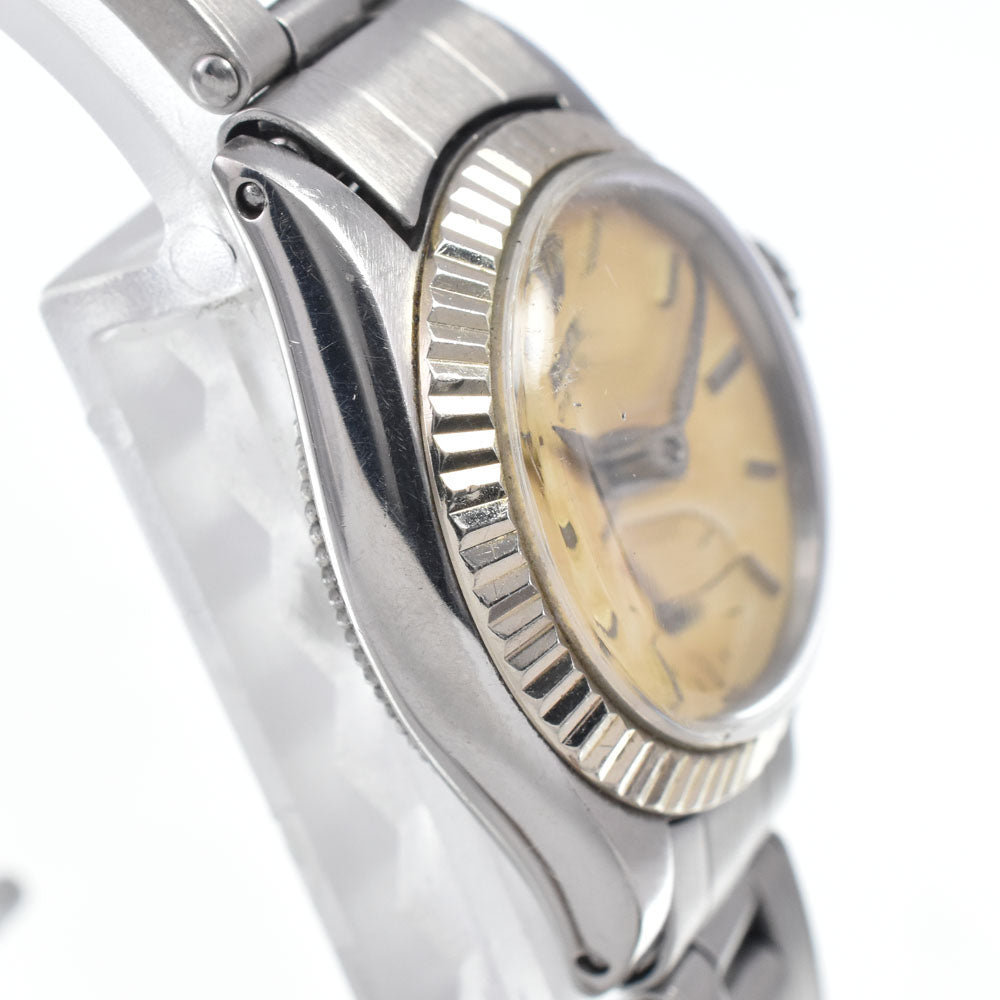 ROLEX Oyster Precision 6525 vintage Cal.1100 Ivory Dial Hand Winding Ladies
 Watch L#148107