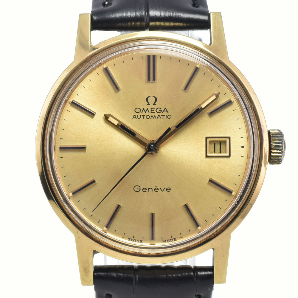 OMEGA Geneva 166.0098 vintage Cal.1481 gold Dial Automatic Men's
 Watch L#148112