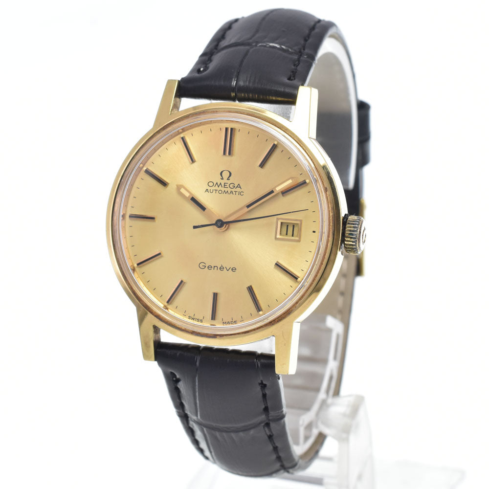 OMEGA Geneva 166.0098 vintage Cal.1481 gold Dial Automatic Men's
 Watch L#148112