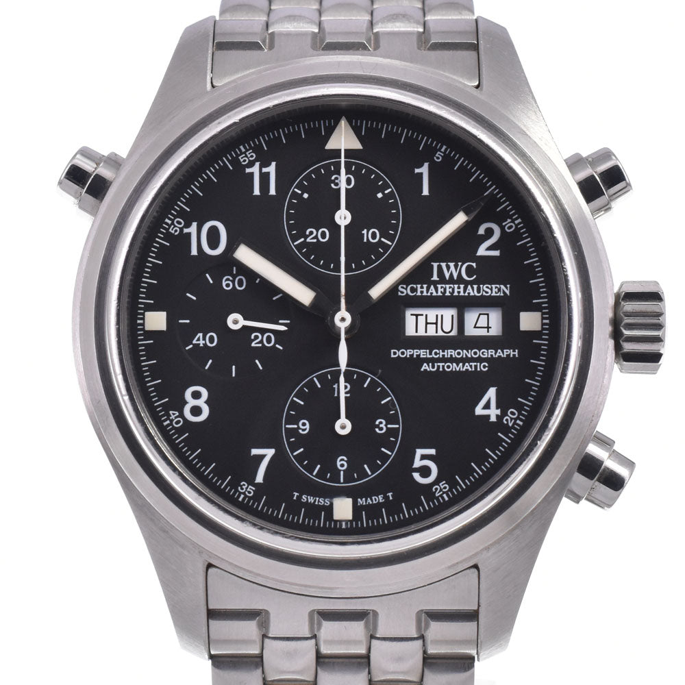 IWC SCHAFFHAUSEN Pilot watch IW371319 Doppel chronograph black Dial Automatic Men's
 Watch J#148119
