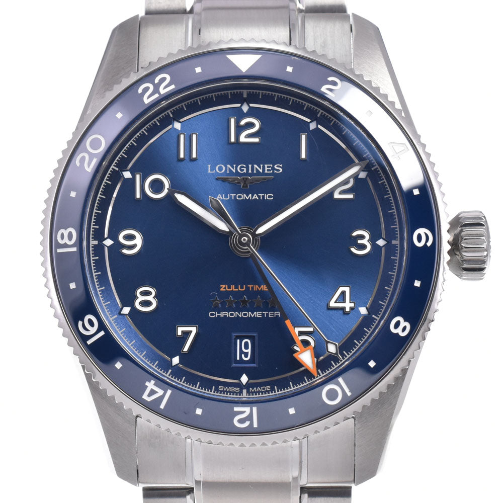 with paper LONGINES spirit zulu time L3.802.4.93.6 Date blue Dial Automatic Men's
 Watch N#148120