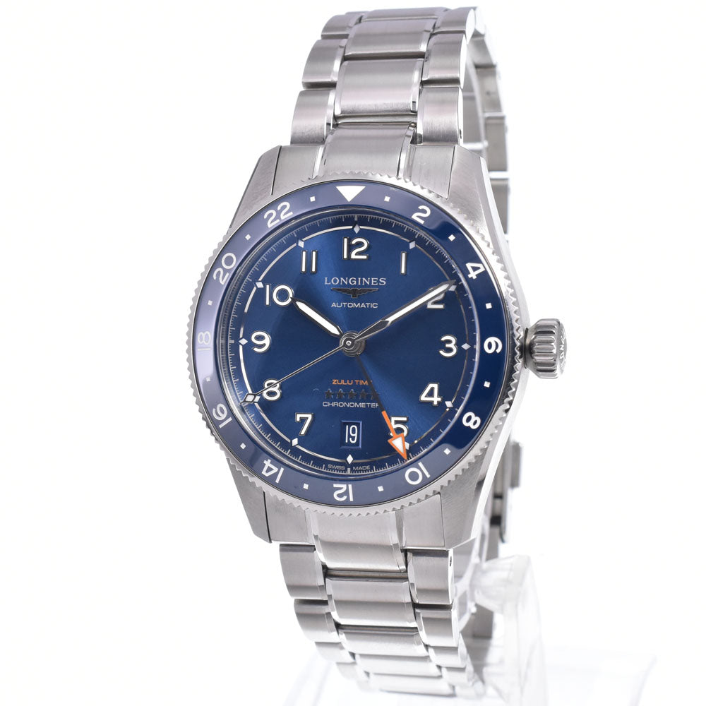 with paper LONGINES spirit zulu time L3.802.4.93.6 Date blue Dial Automatic Men's
 Watch N#148120