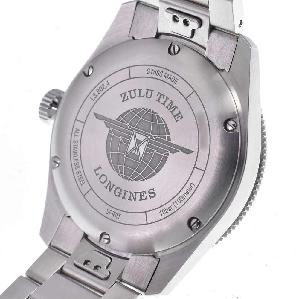with paper LONGINES spirit zulu time L3.802.4.93.6 Date blue Dial Automatic Men's
 Watch N#148120