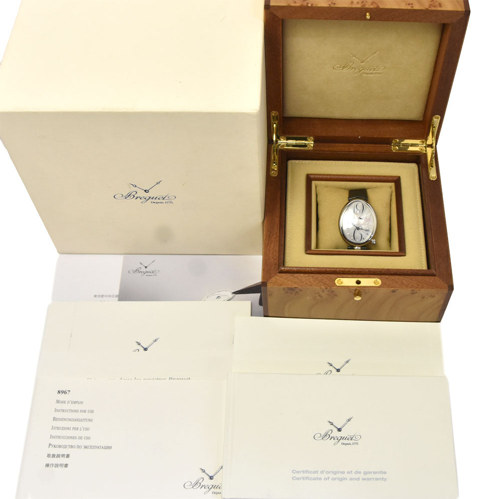 with paper Breguet Queen of Naples 8967ST/58/986 White shell Dial Automatic Ladies
 Watch I#148125