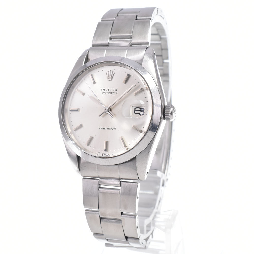 ROLEX Oyster Date Precision 6694 vintage Cal.1225 Silver Dial Hand Winding Men's
 Watch Q#148136