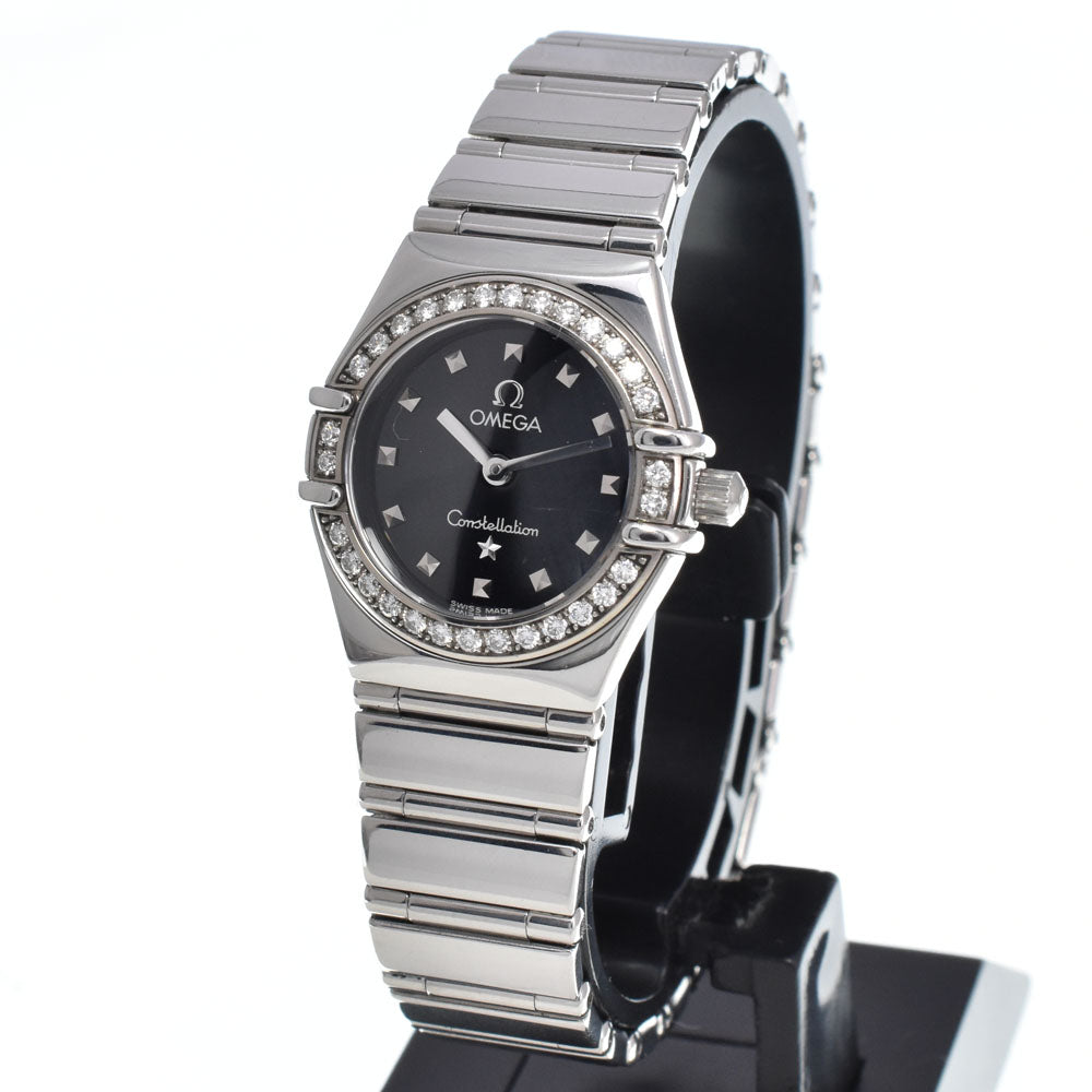 OMEGA Constellation My Choice 1465.51 Diamond Bezel black Dial Quartz Ladies
 Watch L#148139