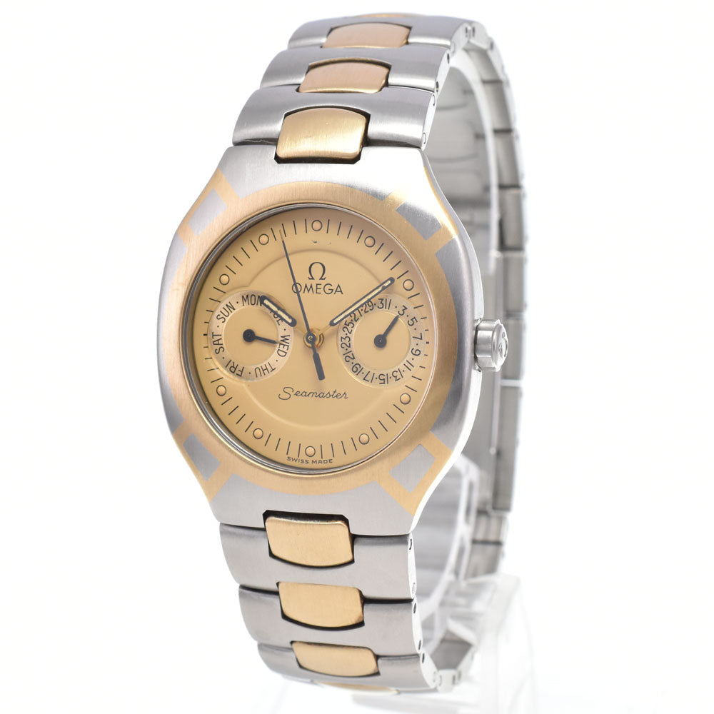 OMEGA Seamaster Polaris 396.12 Day Date Stainless Steel/K18YG gold Dial Quartz Men's
 Watch L#148142