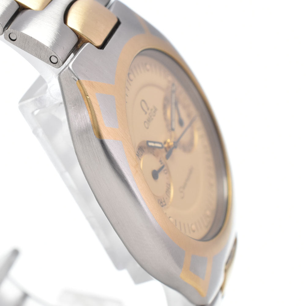 OMEGA Seamaster Polaris 396.12 Day Date Stainless Steel/K18YG gold Dial Quartz Men's
 Watch L#148142