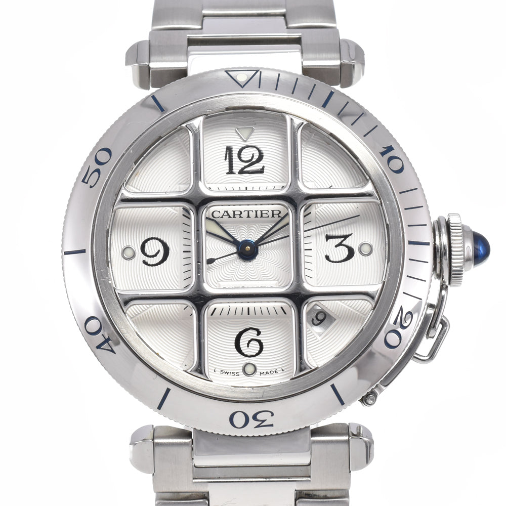 CARTIER Pasha grid W3104055 Date Silver Dial Automatic Men's
 Watch L#148146