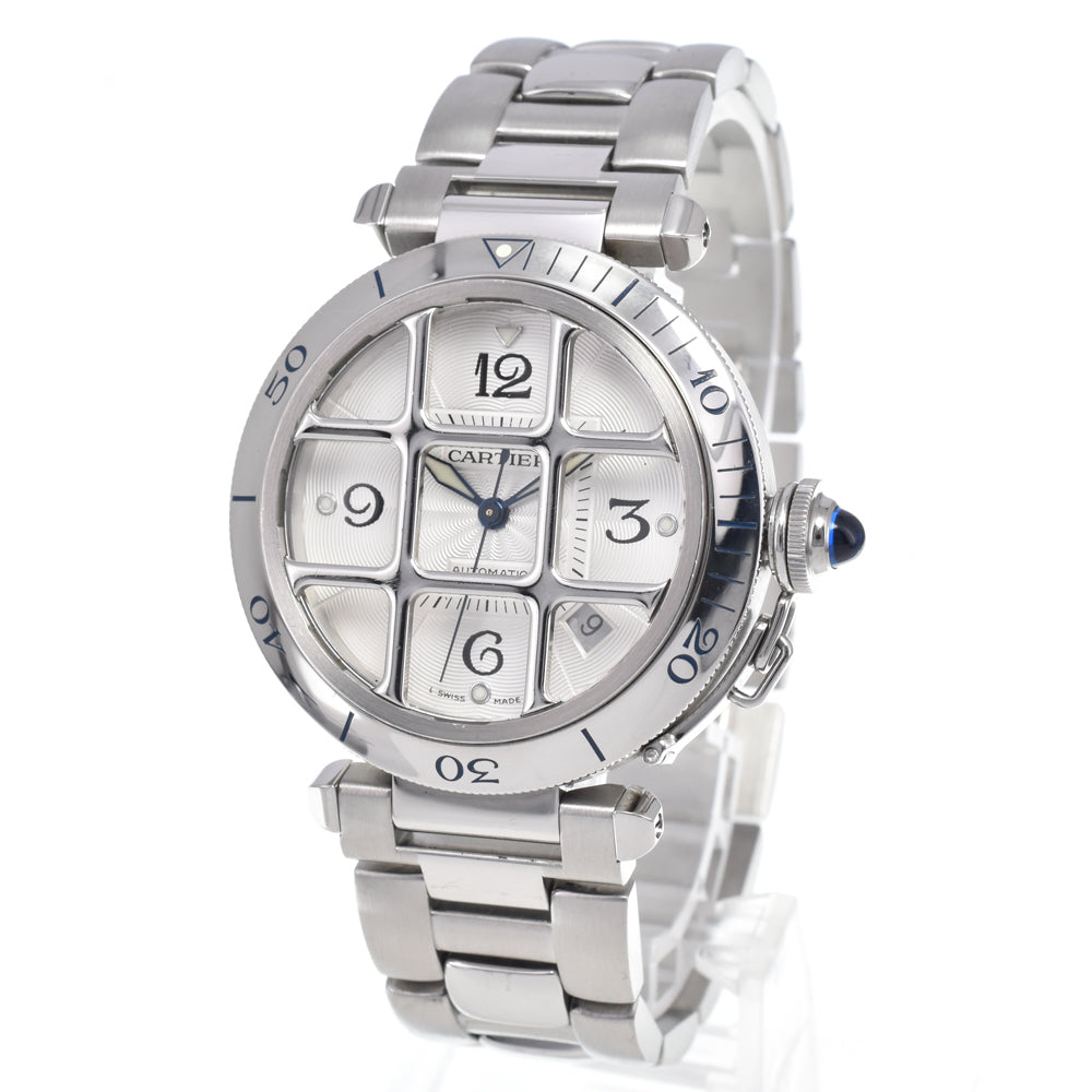 CARTIER Pasha grid W3104055 Date Silver Dial Automatic Men's
 Watch L#148146