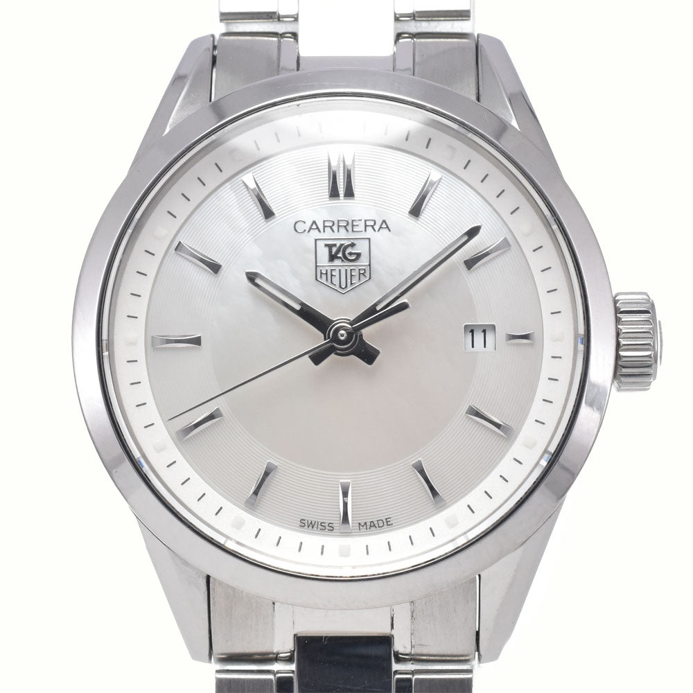 TAG HEUER Carrera WV1415.BA0793 Date White shell Dial Quartz Ladies
 Watch M#148149