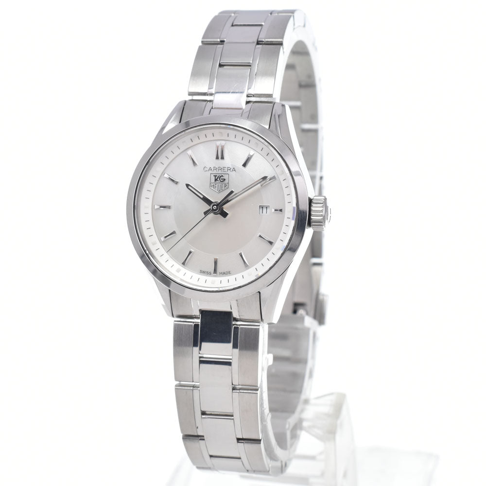 TAG HEUER Carrera WV1415.BA0793 Date White shell Dial Quartz Ladies
 Watch M#148149