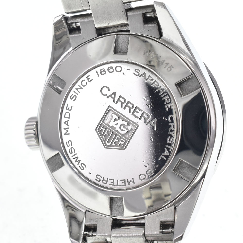 TAG HEUER Carrera WV1415.BA0793 Date White shell Dial Quartz Ladies
 Watch M#148149