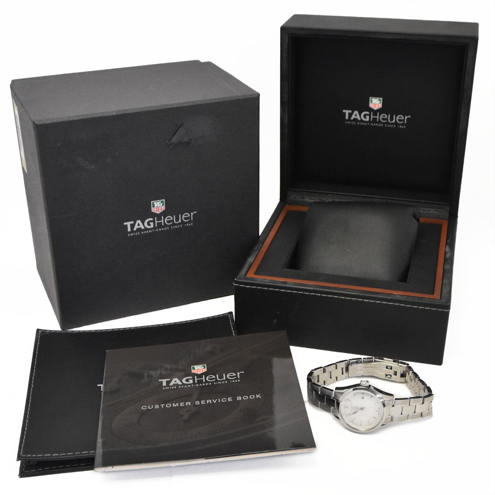 TAG HEUER Carrera WV1415.BA0793 Date White shell Dial Quartz Ladies
 Watch M#148149