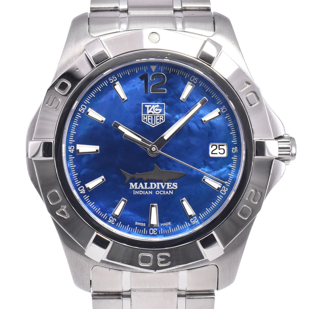 with paper TAG HEUER Aqua racer WAF211M.BA0806 Exclusive to Maldives blue Dial Automatic Men's
 Watch O#148152