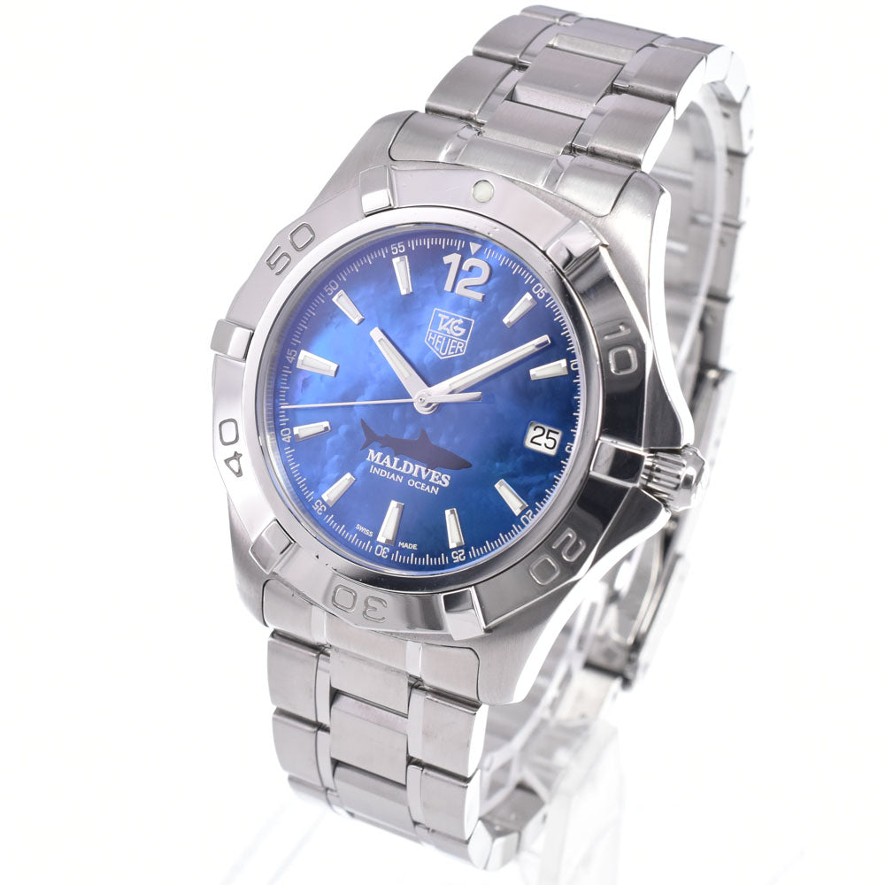 with paper TAG HEUER Aqua racer WAF211M.BA0806 Exclusive to Maldives blue Dial Automatic Men's
 Watch O#148152