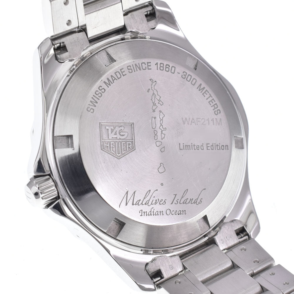 with paper TAG HEUER Aqua racer WAF211M.BA0806 Exclusive to Maldives blue Dial Automatic Men's
 Watch O#148152