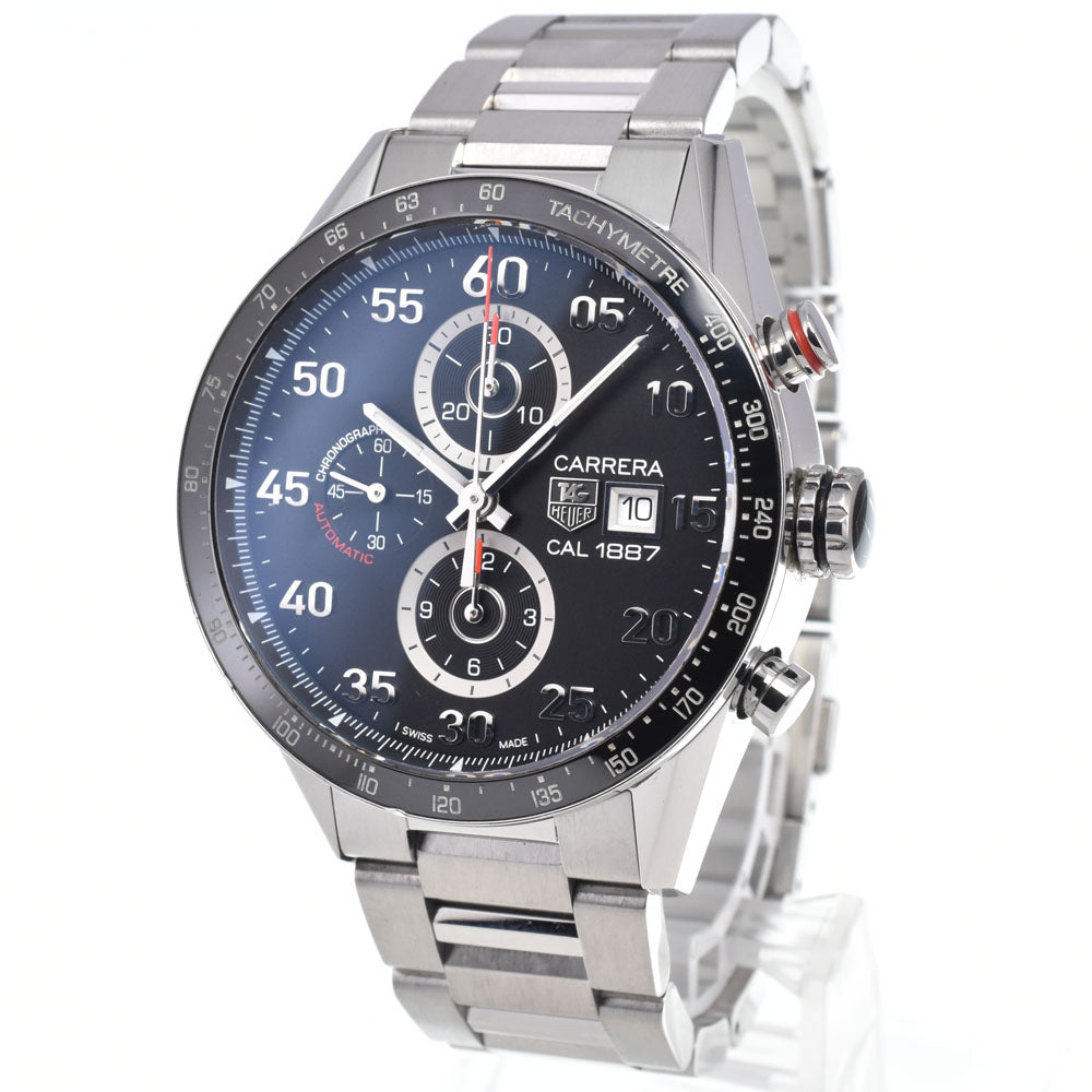 TAG HEUER Carrera Caliber 1887 CAR2A10-5 Chronograph black Dial Automatic Men's
 Watch L#148154