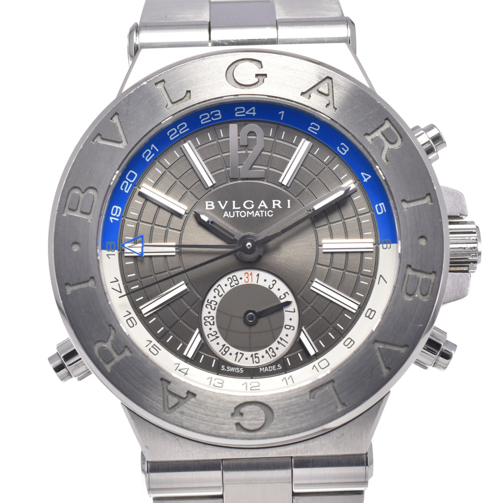 BVLGARI Diagono GMT DG40SGMT Date gray Dial Automatic Men's
 Watch L#148155
