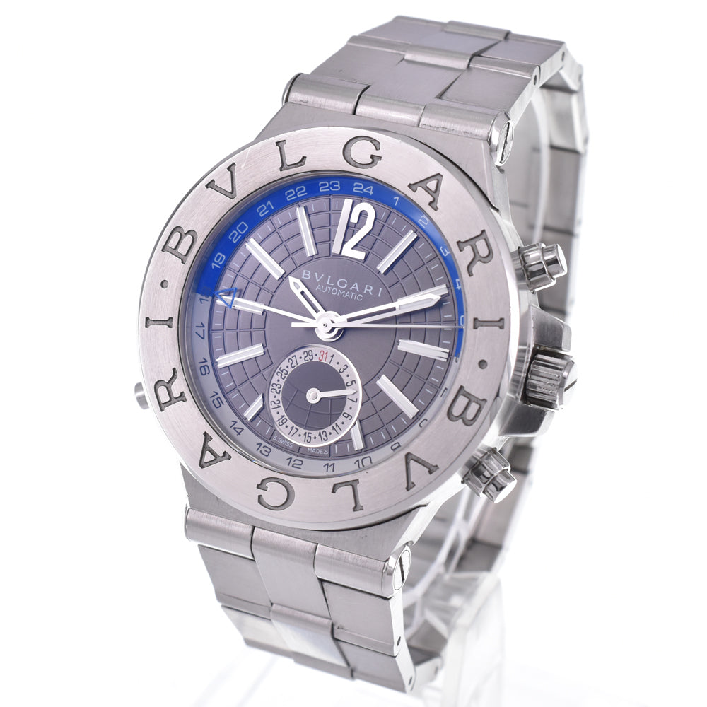 BVLGARI Diagono GMT DG40SGMT Date gray Dial Automatic Men's
 Watch L#148155