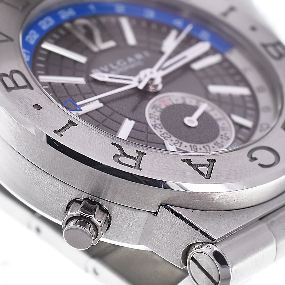 BVLGARI Diagono GMT DG40SGMT Date gray Dial Automatic Men's
 Watch L#148155