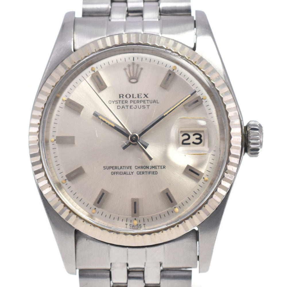 ROLEX DATEJUST 1601 vintage Cal.1570 Silver Dial Automatic Men's
 Watch N#148158