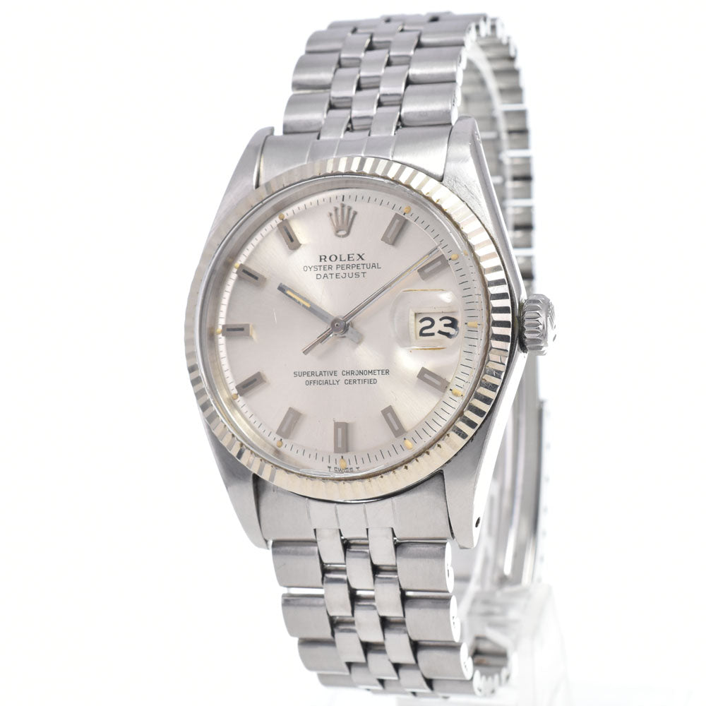 ROLEX DATEJUST 1601 vintage Cal.1570 Silver Dial Automatic Men's
 Watch N#148158