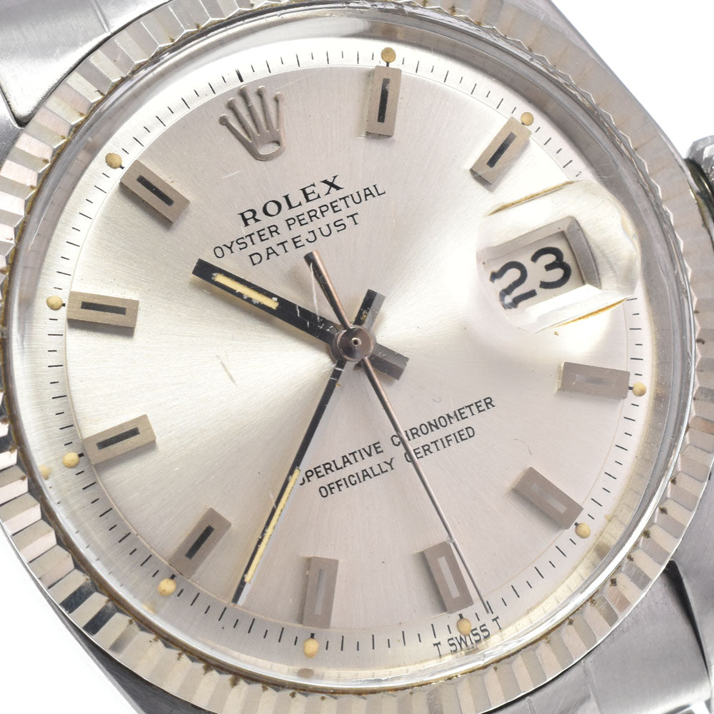 ROLEX DATEJUST 1601 vintage Cal.1570 Silver Dial Automatic Men's
 Watch N#148158