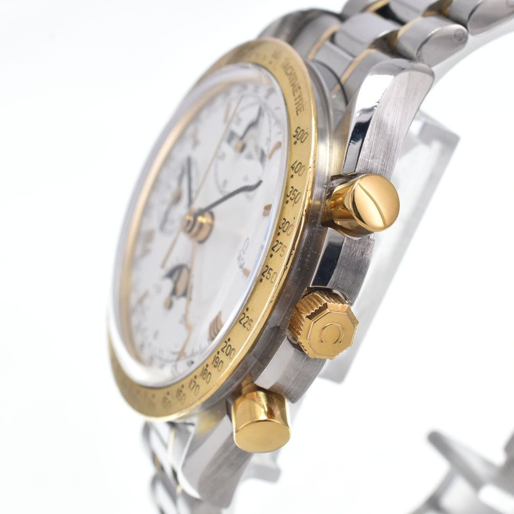 OMEGA Speedmaster ST174.0034/3336.20 Moon Phase K18YGBezel white Dial Automatic Men's
 Watch M#148162