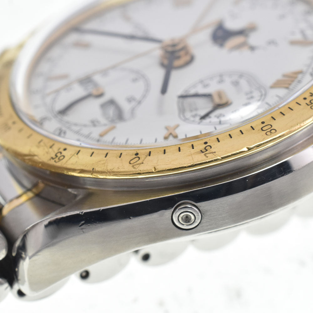 OMEGA Speedmaster ST174.0034/3336.20 Moon Phase K18YGBezel white Dial Automatic Men's
 Watch M#148162