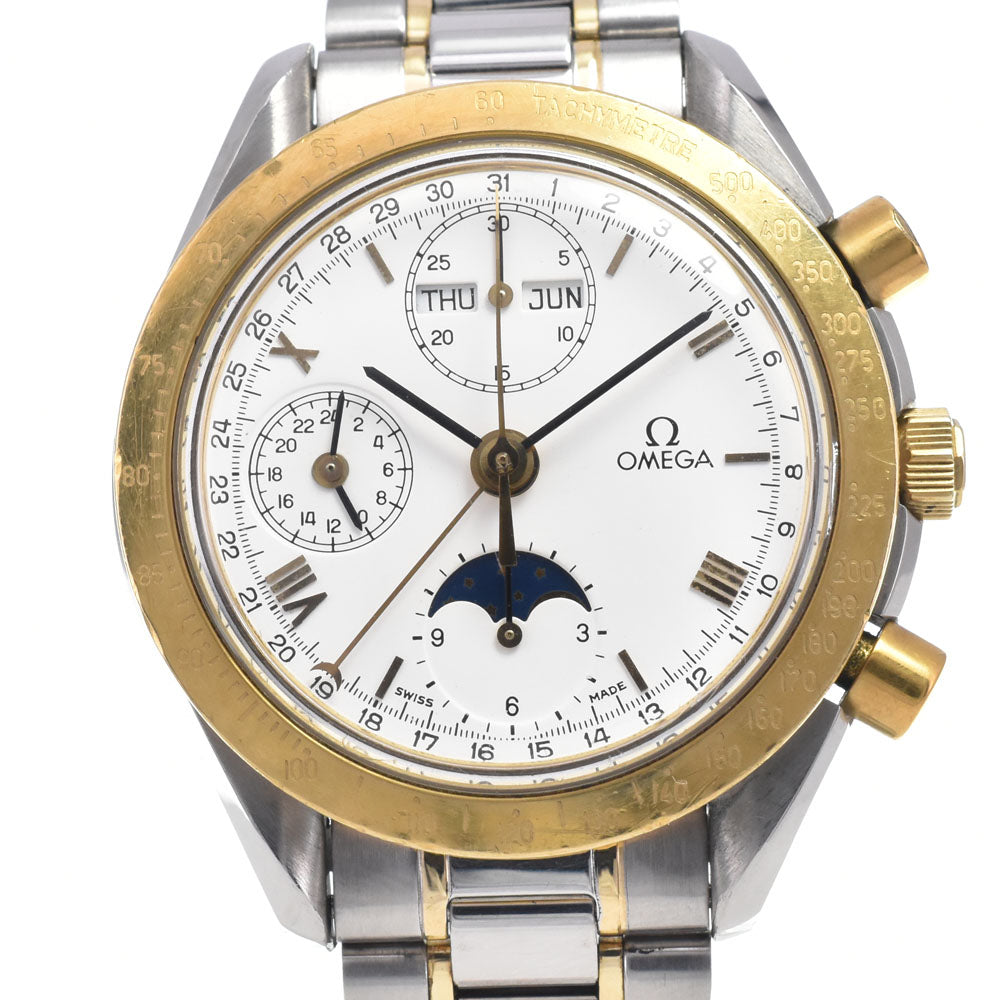 OMEGA Speedmaster 175.0034 Moon Phase K18YGBezel white Dial Automatic Men's
 Watch M#148163