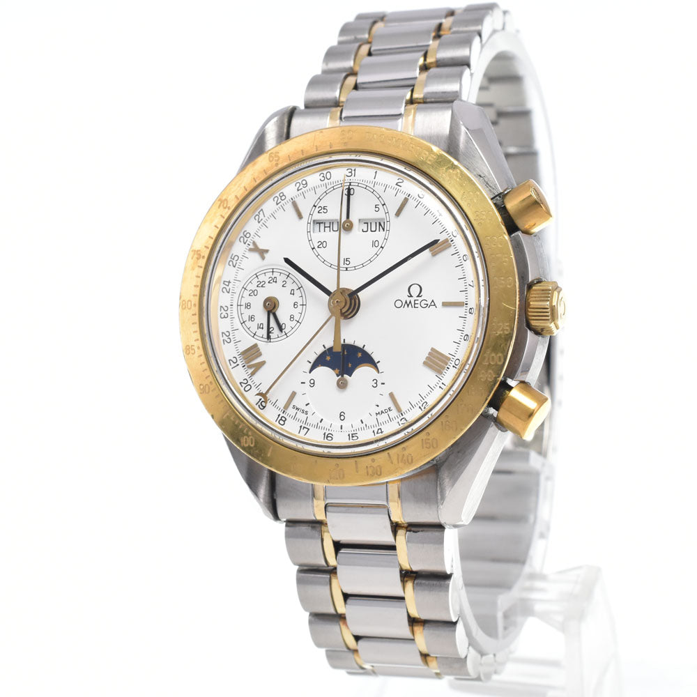 OMEGA Speedmaster 175.0034 Moon Phase K18YGBezel white Dial Automatic Men's
 Watch M#148163