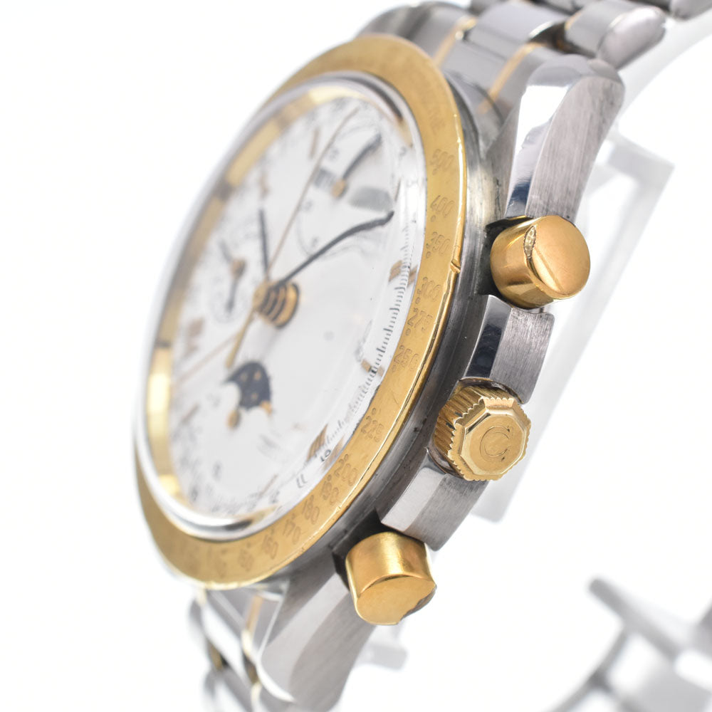 OMEGA Speedmaster 175.0034 Moon Phase K18YGBezel white Dial Automatic Men's
 Watch M#148163