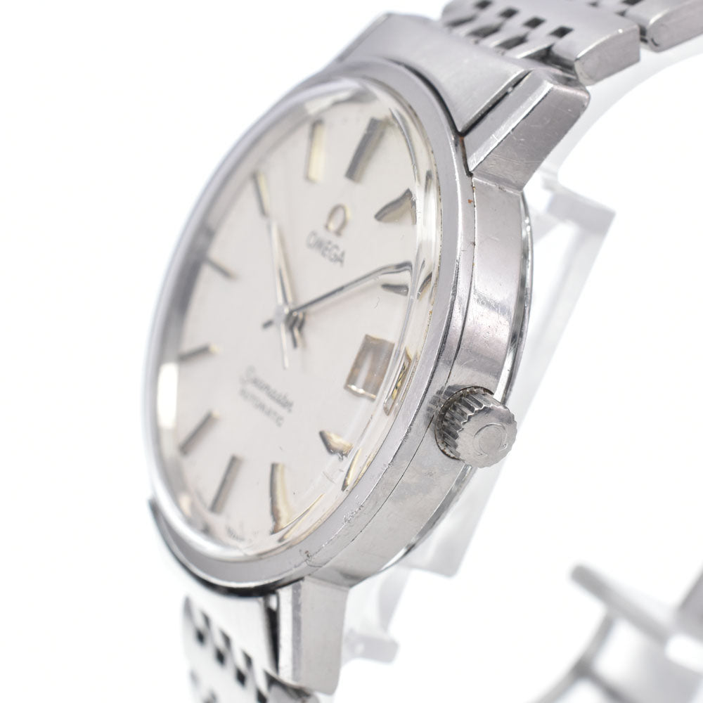 OMEGA Seamaster 1.4" 166.0202 vintage Date Cal.1010 Silver Dial Automatic Men's
 Watch N#148166
