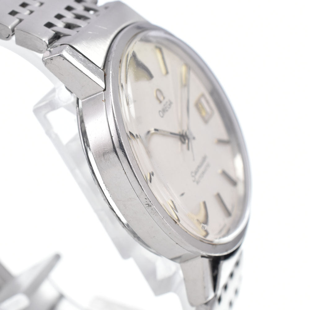 OMEGA Seamaster 1.4" 166.0202 vintage Date Cal.1010 Silver Dial Automatic Men's
 Watch N#148166