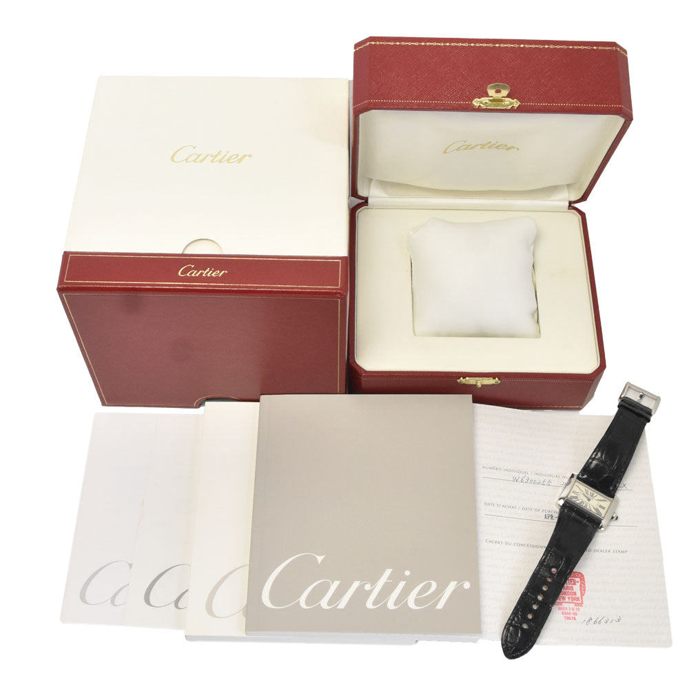 with paper CARTIER tank divan W6300255/2599 Silver Dial Quartz Ladies
 Watch L#148171