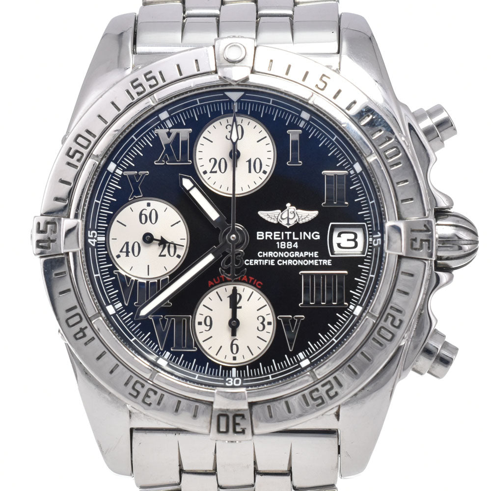 with paper BREITLING cockpit A13358 Chronograph Date black Dial Automatic Men's
 Watch M#148174