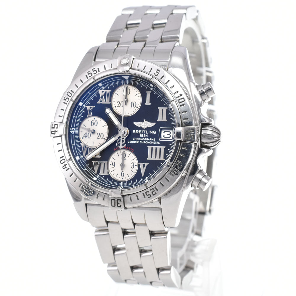 with paper BREITLING cockpit A13358 Chronograph Date black Dial Automatic Men's
 Watch M#148174